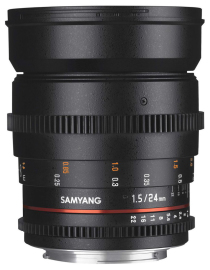 Объектив Samyang 24 T1.5 VDSLR ED AS UMC Canon в аренду