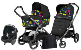 Коляска 3 в 1 Peg-Perego Book Plus Pop-Up Modular, вес 9,6 кг, ребенок до 15 кг в аренду