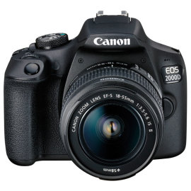 Зеркальный фотоаппарат Canon EOS 2000D EF-S 18-55 IS II Kit в аренду